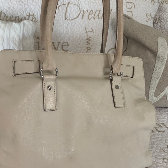Michael Kors beige Leather Satchel - Picture 8 of 16